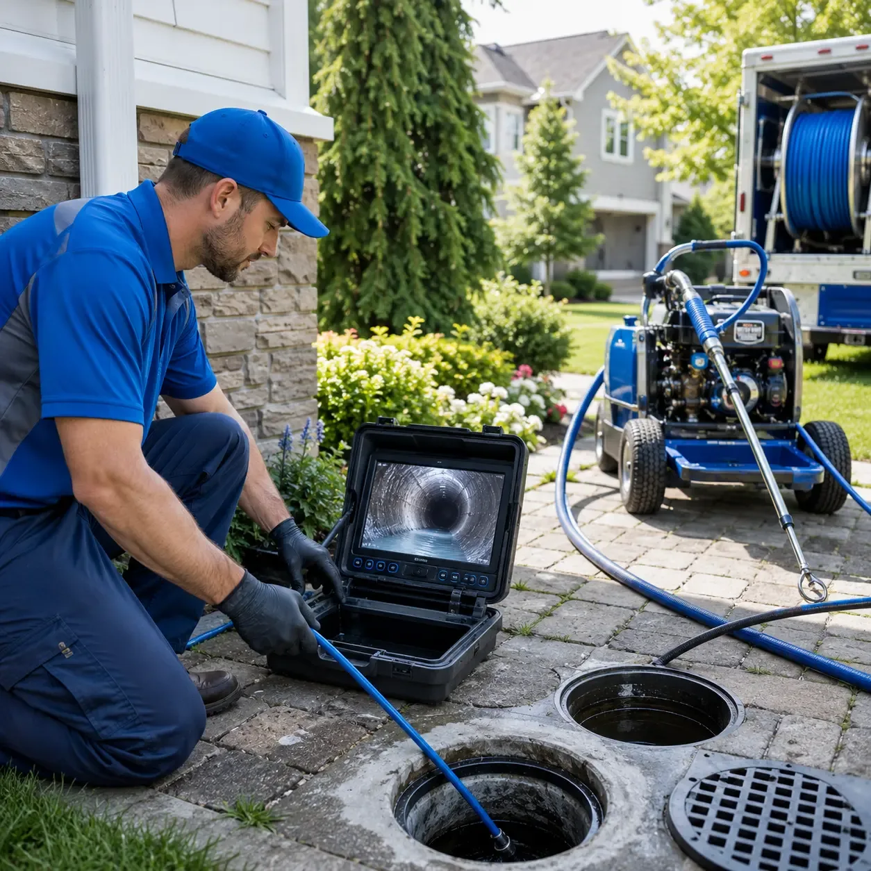 Outdoor drain cleaning professionals serving Fiskeville, RI